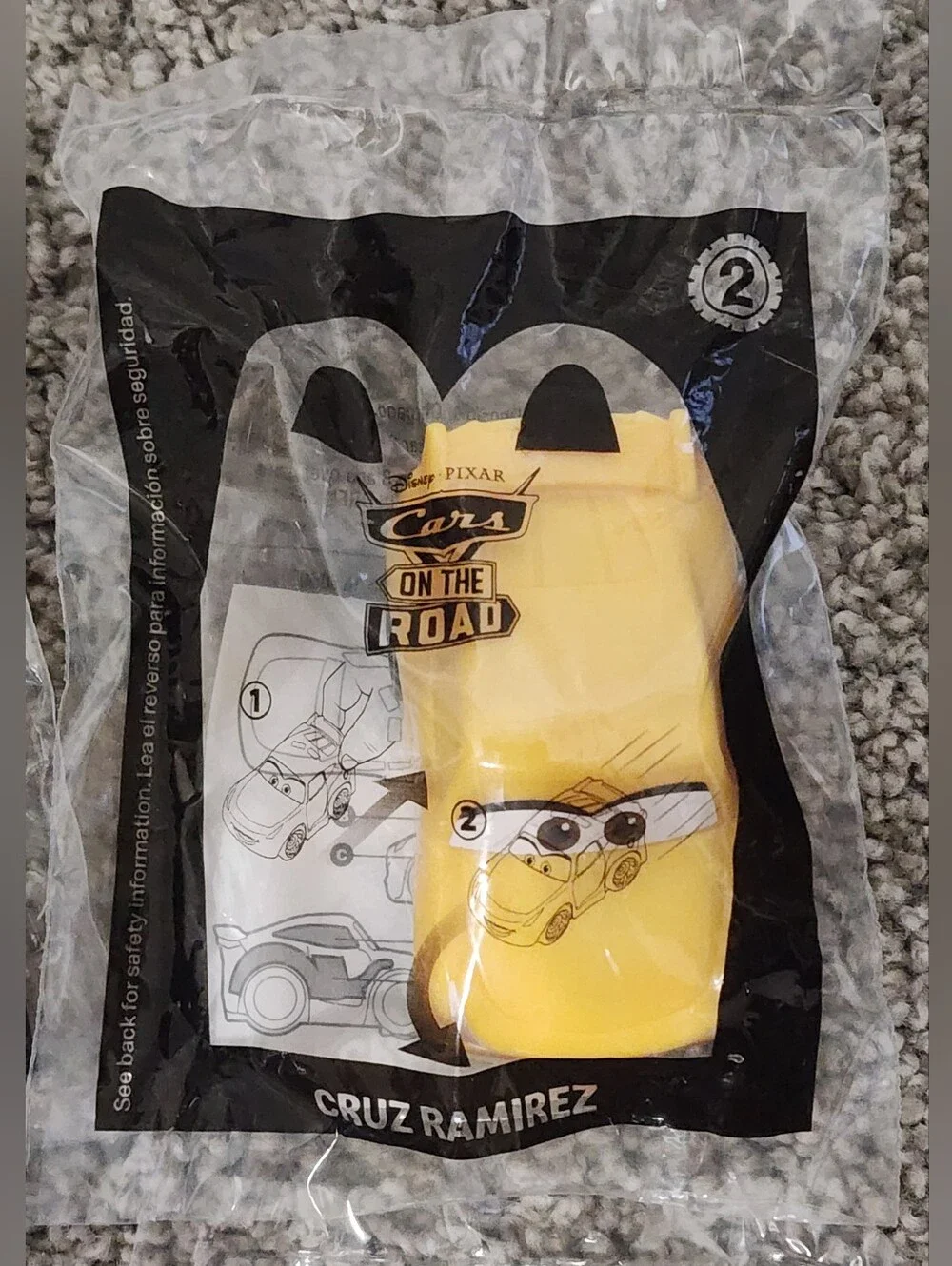 New Disney Pixar Cars On The Road McDonalds Happy Meal Toys, Sealed & Complete